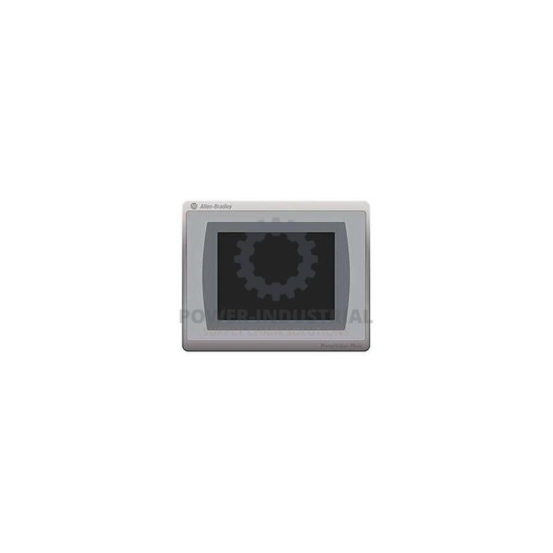 Allen Bradley 2711P-T7C21D8S PanelView Plus 7 touchscreen terminal with a dark screen and light gray bezel.