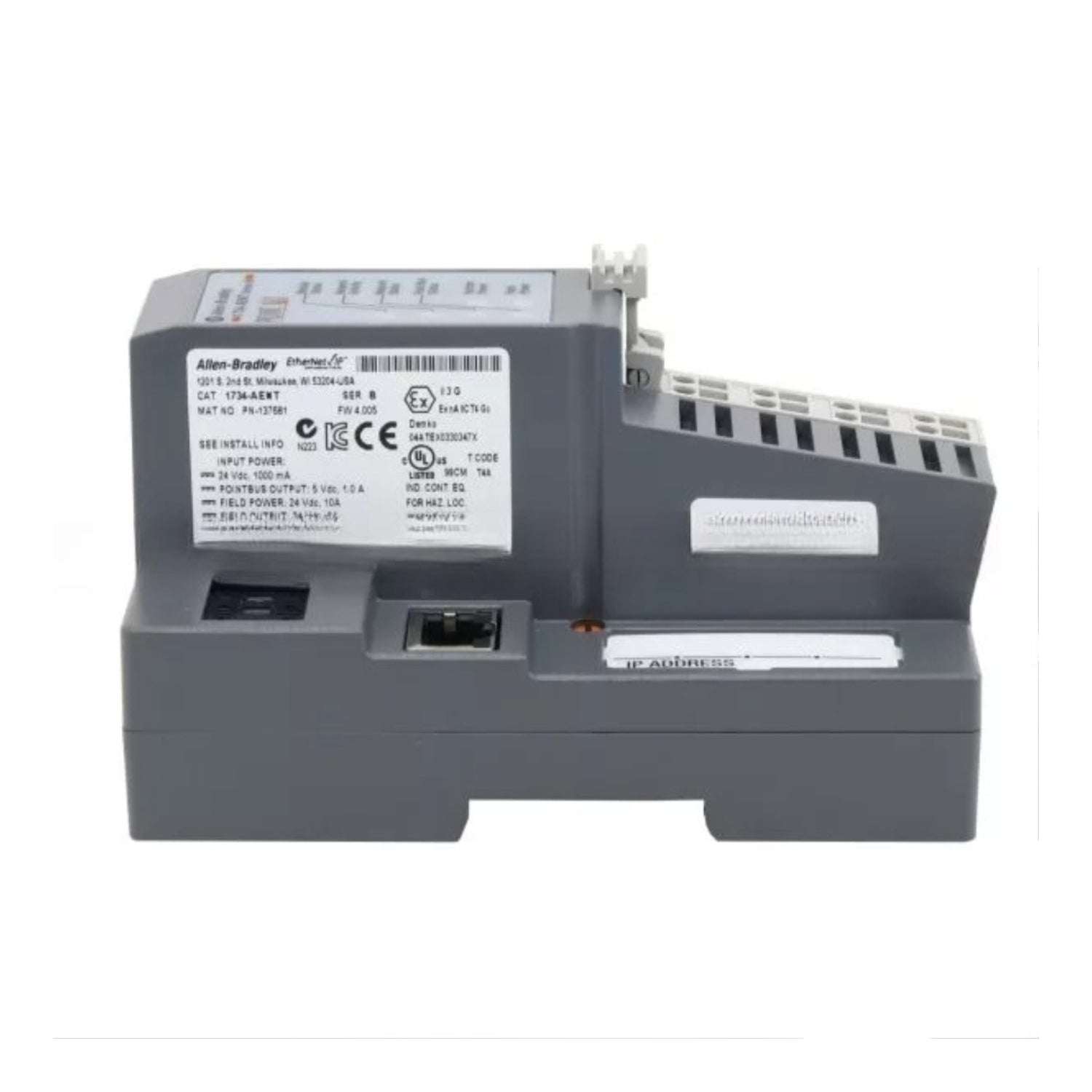 Allen-Bradley 1734-AENT Ethernet IP Adapter