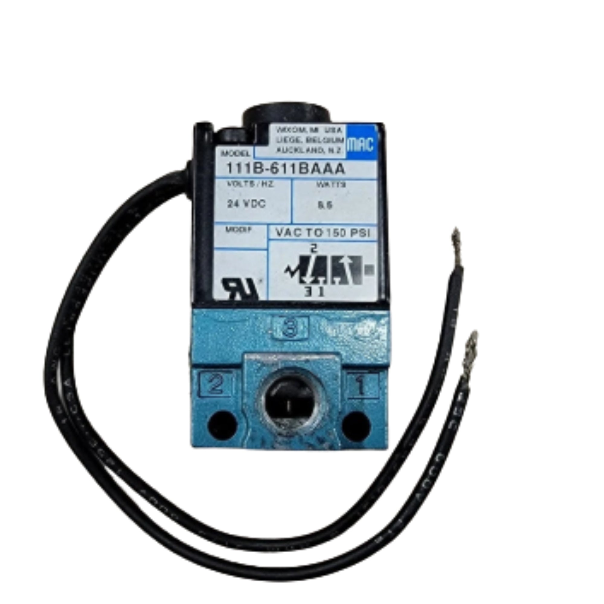 MAC Valves 116B-611BAAA