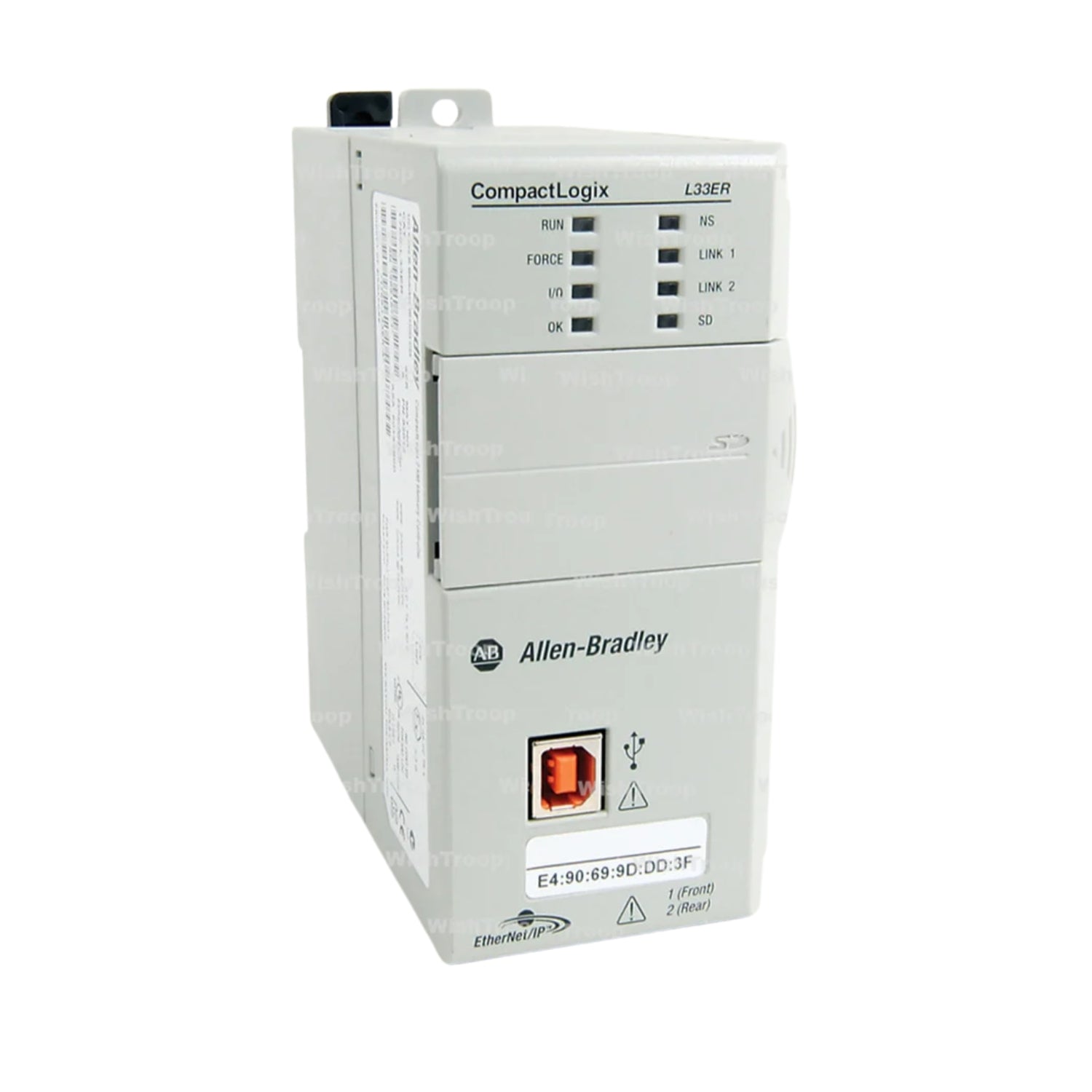 Allen Bradley 1769-L33ER Controller, CompactLogix, 2 MB Memory, Dual Ethernet Port SD Card Supported USB