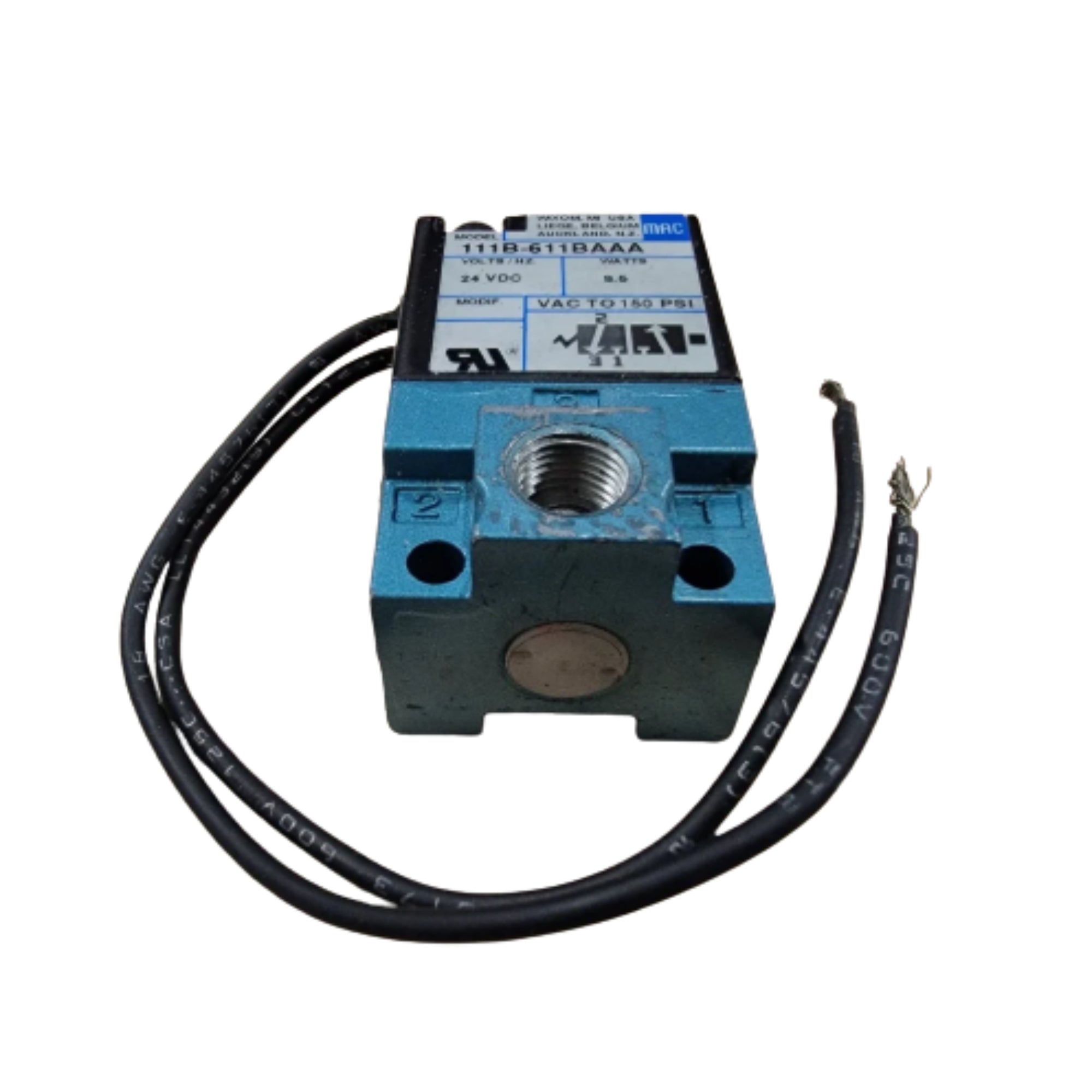 MAC Valves 116B-611BAAA