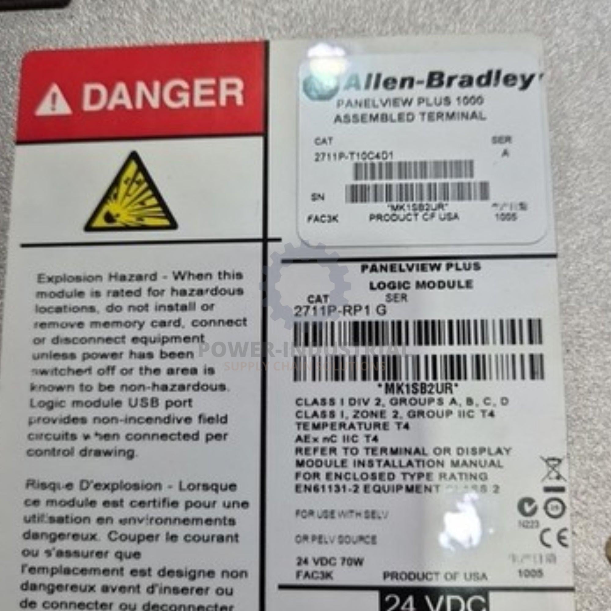 Allen Bradley 2711P-RDT10C