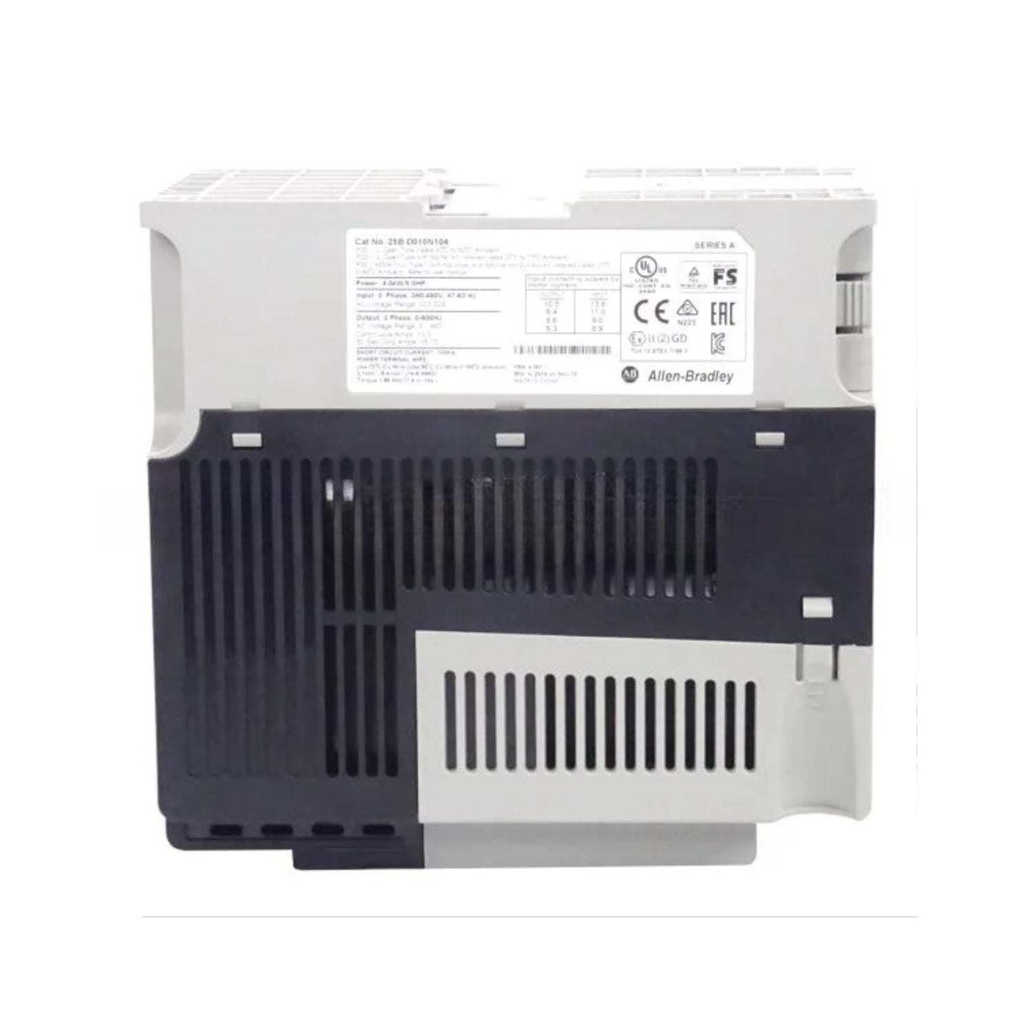 Allen Bradley 25B-D010N104 PowerFlex 525 AC Drive, with Embedded EtherNet/IP and Safety