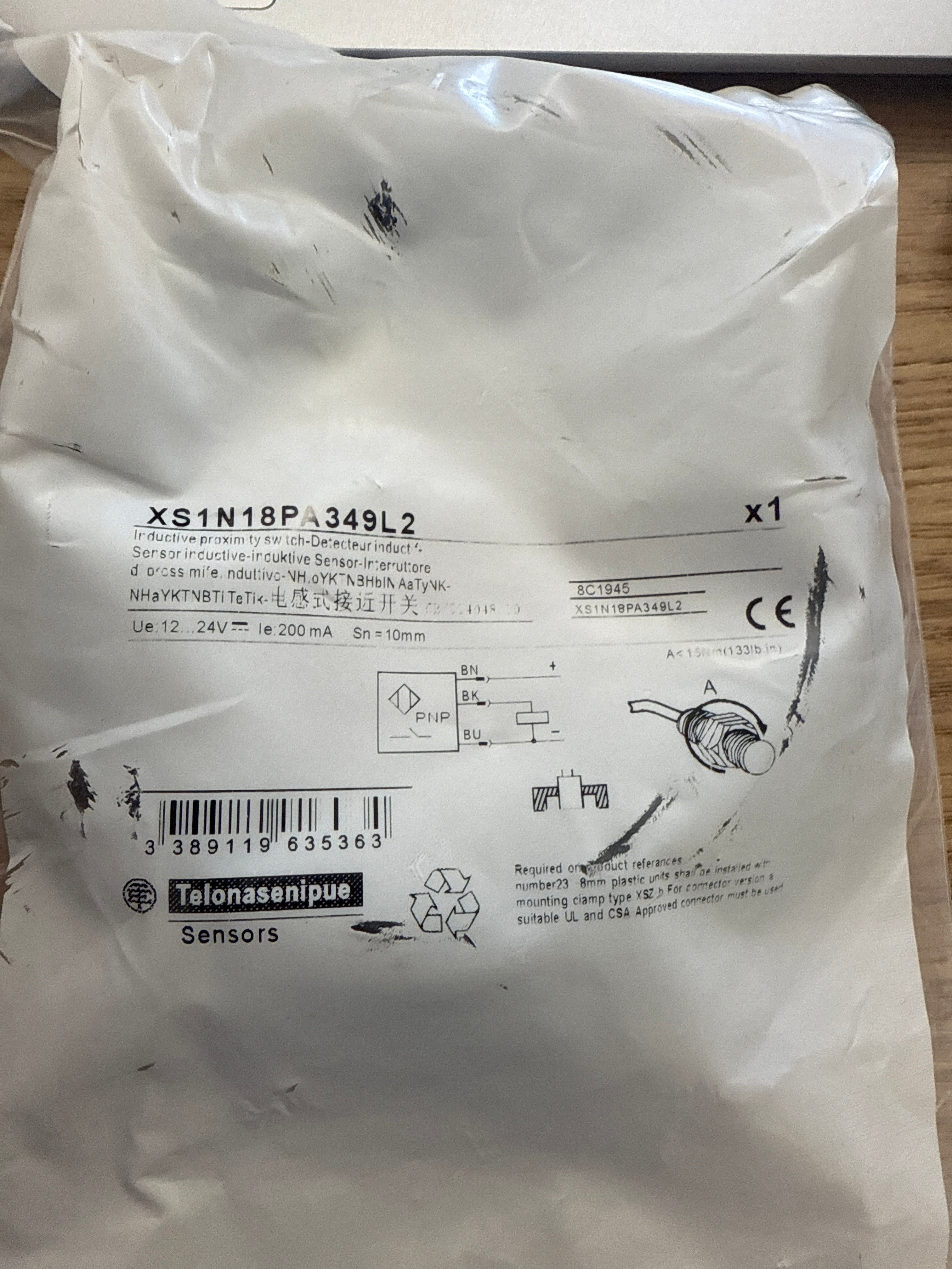 Schneider Electric XS1N18PA349L2