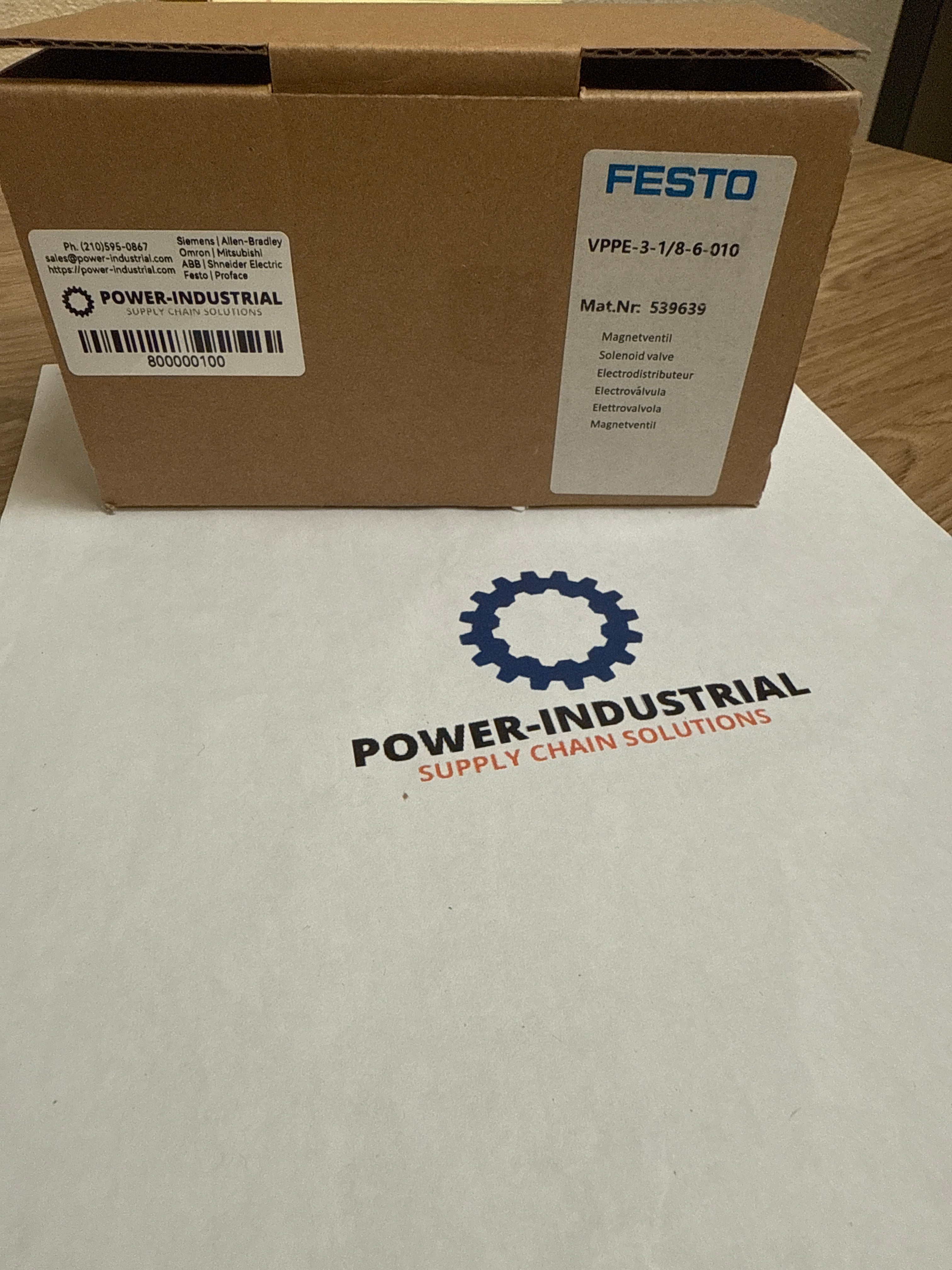 Festo VPPE-3-1/8-6-010 539639