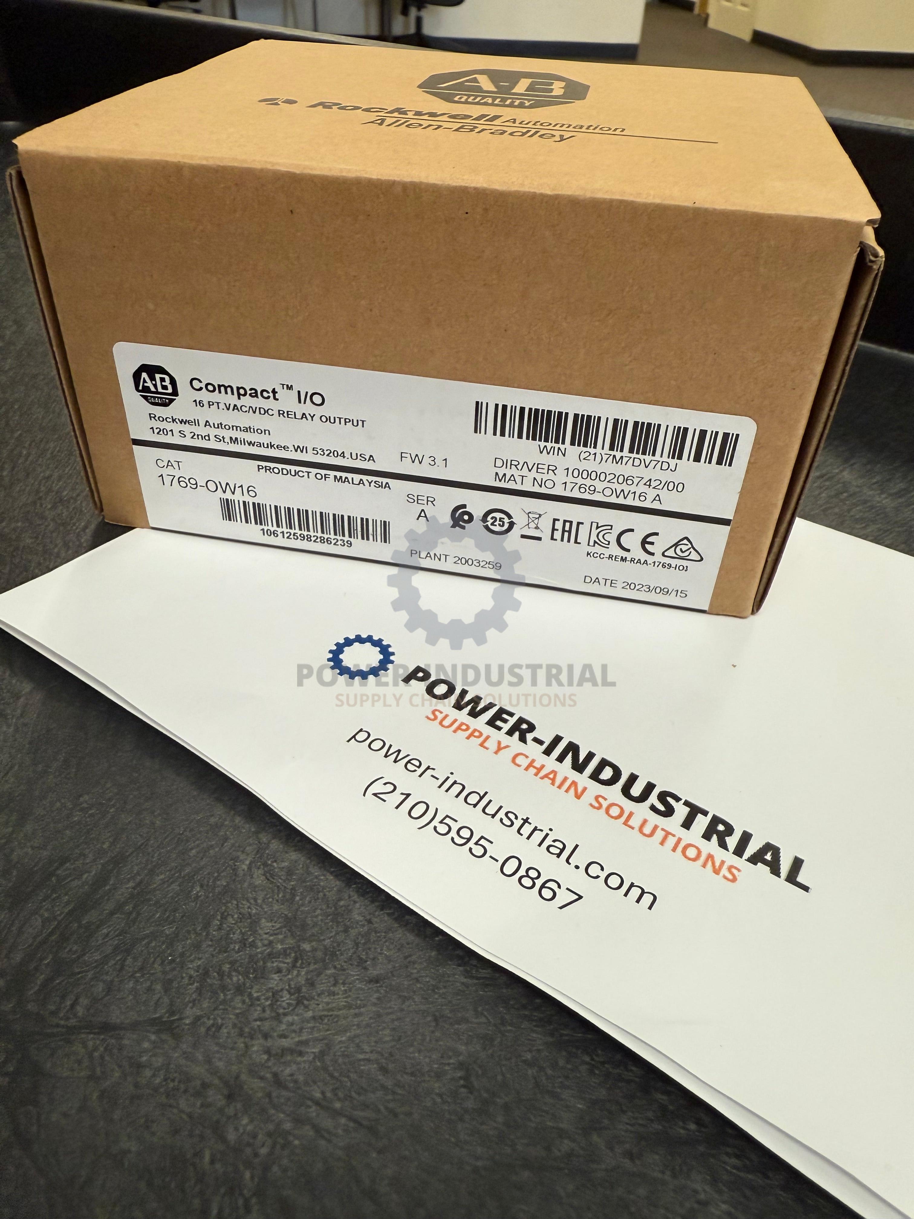 Allen Bradley 1769-OW16 Output Module,CompactLogix,Relay Digital,16 Contacts