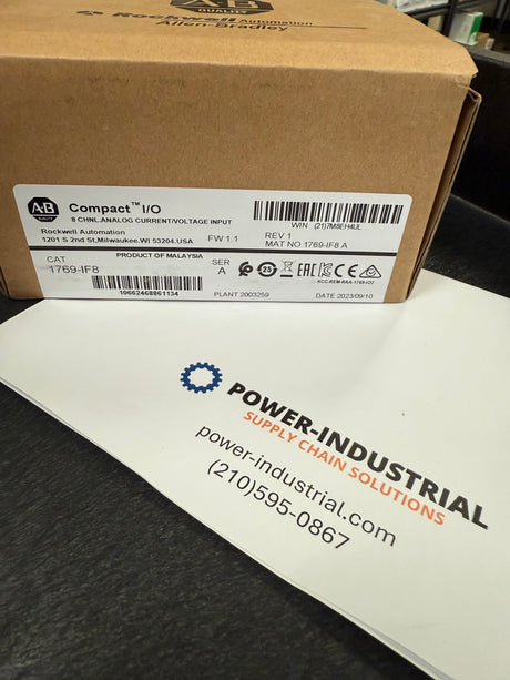 Allen Bradley 1769-IF8 Input Module,CompactLogix,Analog,8 Point