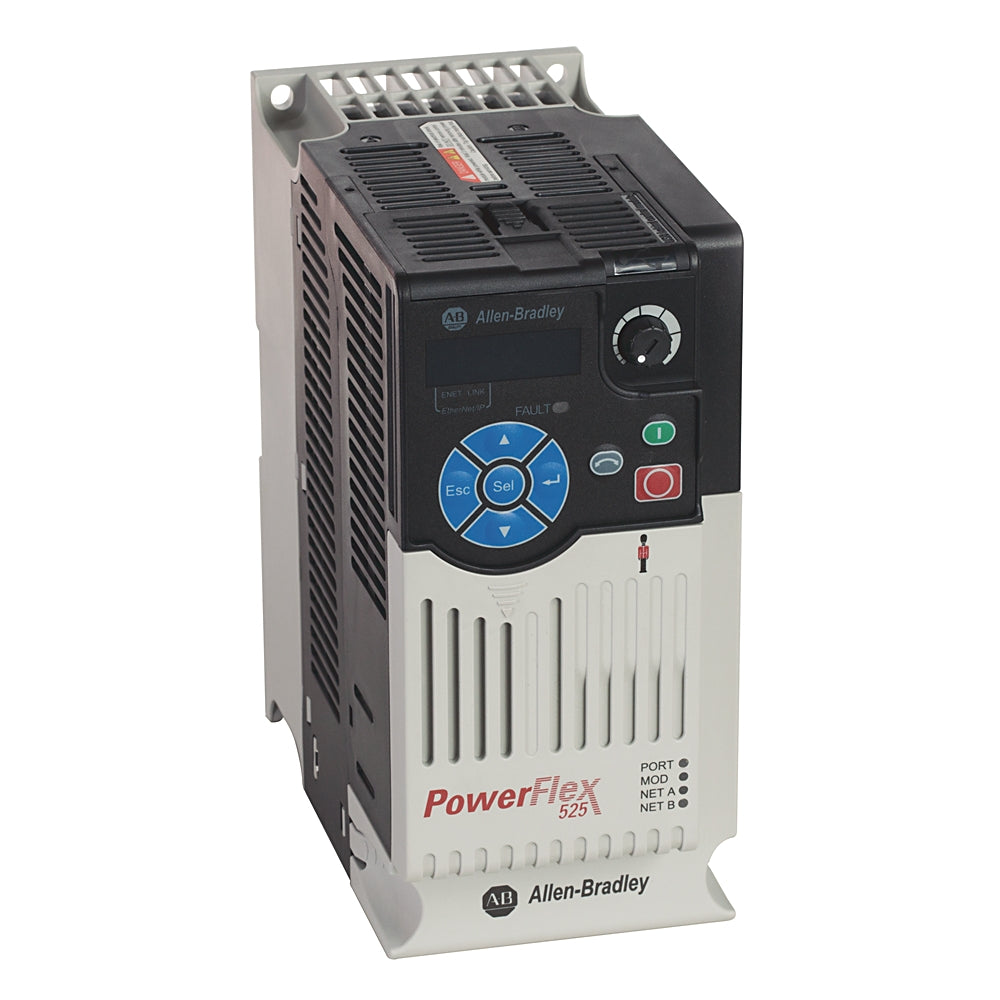 Allen Bradley 25B-D010N104 PowerFlex 525 AC Drive, with Embedded EtherNet/IP and Safety