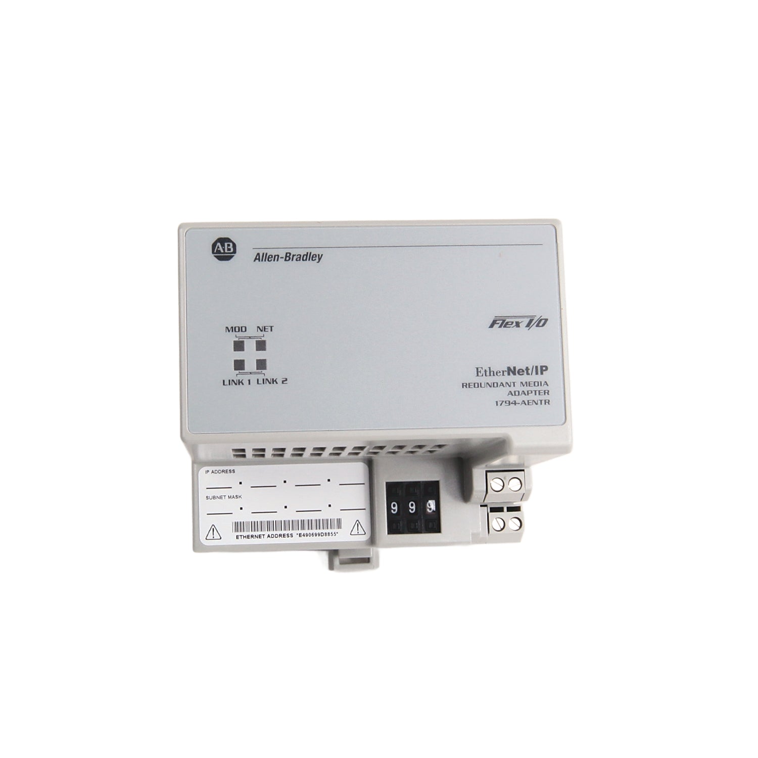 Allen Bradley 1794-AENTR AB I/O Module EtherNet IP Adaptor Ser A