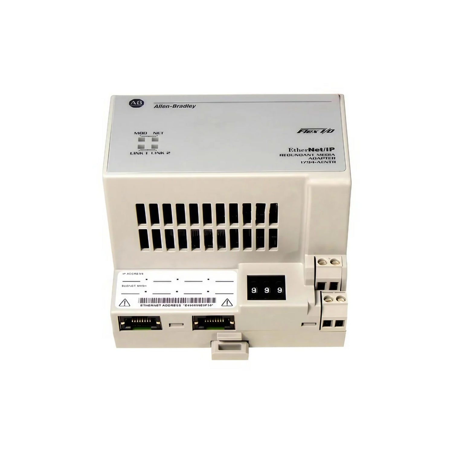 Allen Bradley 1794-AENTR AB I/O Module EtherNet IP Adaptor Ser A